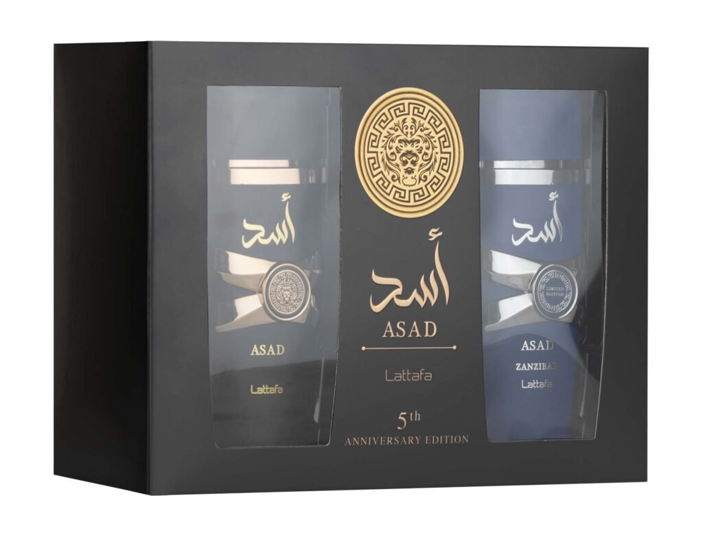 GIFT SET LATTAFA ASAD 5TH ANNIVERSARY EDT 2PC