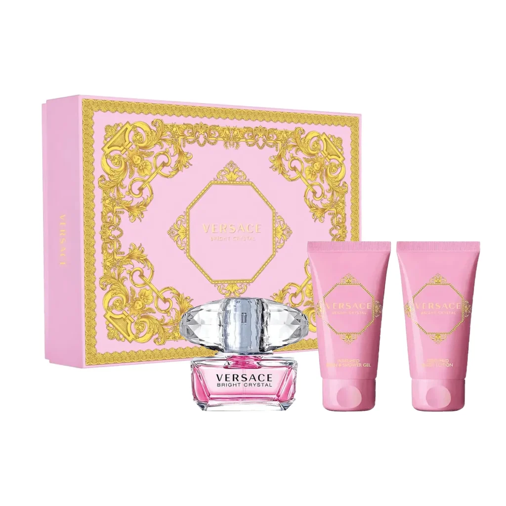Set Versace Bright Crystal 50 ML + Body Lotion 50 ML + Shower gel 50 ML